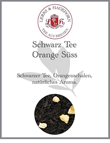 Lerbs & Hagedorn, Schwarz Tee Orange Süss | 1kg (Ca. 81 Liter) Orangenschalen von Lerbs & Hagedorn