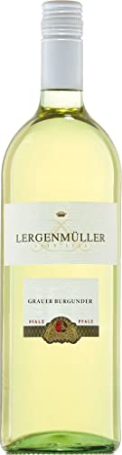 Lergenmüller Grauer Burgunder QbA trocken (1.0l) 2022 (1 x 1.0 l) von Lergenmüller