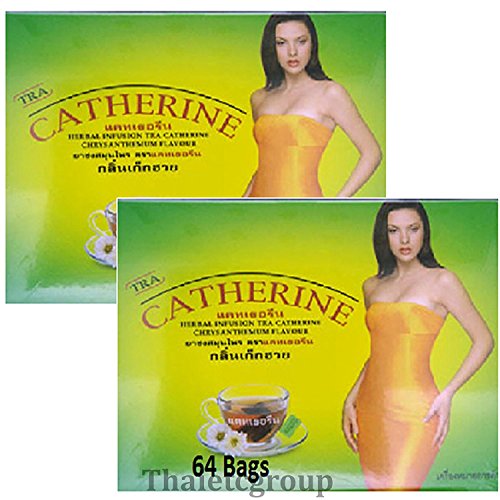 2 Boxes CATHERINE CHRYSANTHEMUM SLIMMING HERBAL WEIGHT LOSS DETOX TEA 64 teabags by Lerpang von Lerpang