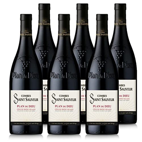 COMBES SAINT SAUVEUR - Rotwein Trocken - AOP Côtes du Rhône Village „Plan de Dieu“ (6 x 0,75 l) von COMBE SAINT SAUVEUR