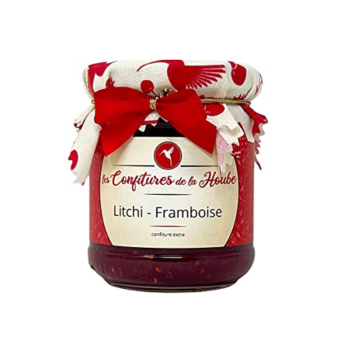 LES CONFITURES DE LA HOUBE Konfitüre mit Litchy und Himbeeren 220 Gramm von LES CONFITURES DE LA HOUBE