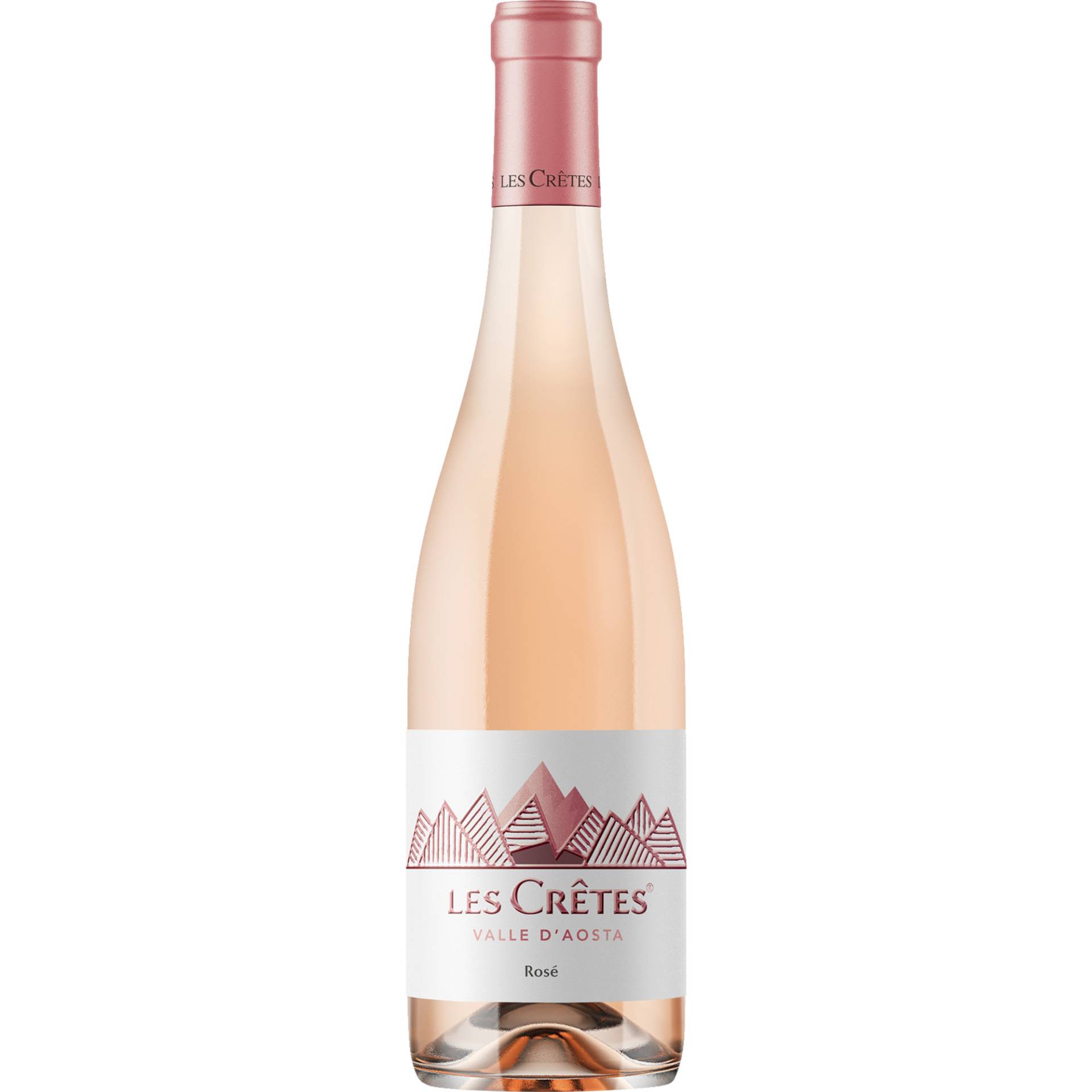 Rosé Valle d’Aosta, Valle d’Aosta DOC, Apulien, 2023, Rotwein von Les Crêtes, IT-11010 Valle d’Aosta