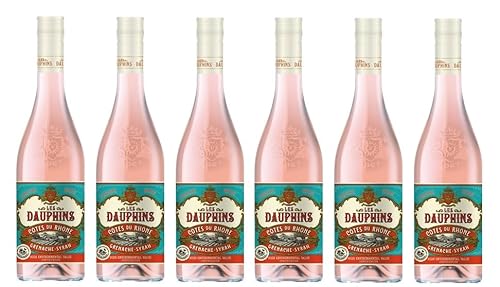 6x 0,75l - Les Dauphins - Rosé - Côtes-du-Rhône A.O.P. - Frankreich - Rosé-Wein trocken von Les Dauphins