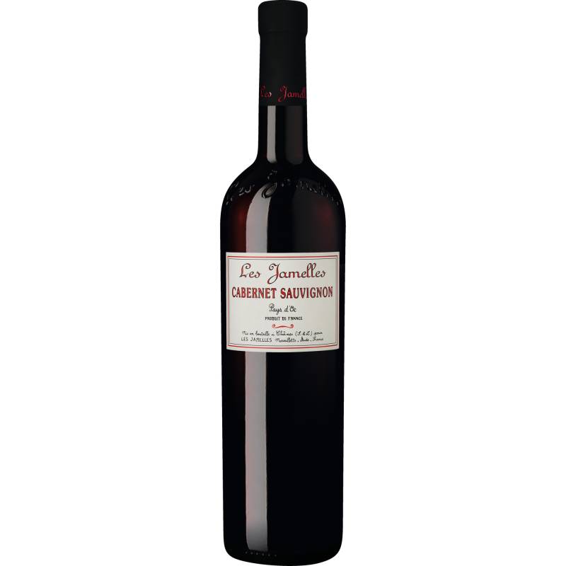 Les Jamelles Cabernet Sauvignon, Pays d'Oc IGP, Languedoc-Roussillon, 2022, Rotwein von Les Jamelles, 11800 Monze, France