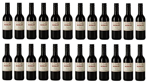 24x 0,25l - 2022er - Les Jamelles - Merlot - KLEINFLASCHE - Pays d'Oc I.G.P. - Languedoc - Frankreich - Rotwein trocken von Les Jamelles