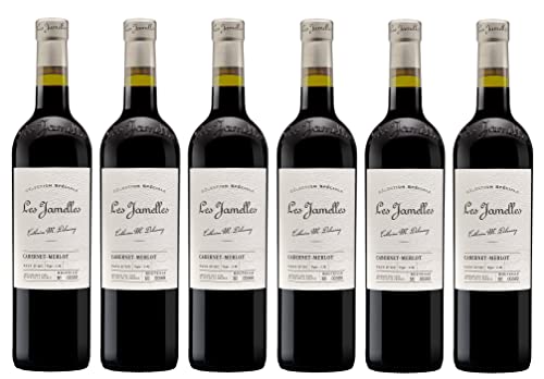 6x 0,75l - 2020er - Les Jamelles - Sélection Spéciale - Cabernet & Merlot - Pays d'Oc I.G.P. - Languedoc - Frankreich - Rotwein trocken von Les Jamelles