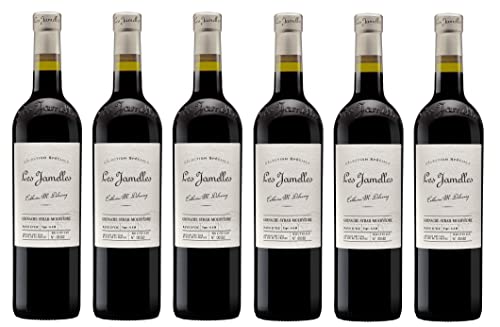 6x 0,75l - 2020er - Les Jamelles - Sélection Spéciale - "GSM" - Grenache-Syrah-Mourvèdre - Pays d'Oc I.G.P. - Languedoc - Frankreich - Rotwein trocken von Les Jamelles