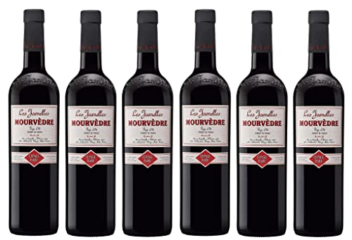 6x 0,75l - 2021er - Les Jamelles - Mourvèdre - Pays d'Oc I.G.P. - Languedoc - Frankreich - Rotwein trocken von Les Jamelles