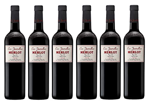 6x 0,75l - 2022er - Les Jamelles - Merlot - Pays d'Oc I.G.P. - Languedoc - Frankreich - Rotwein trocken von Les Jamelles