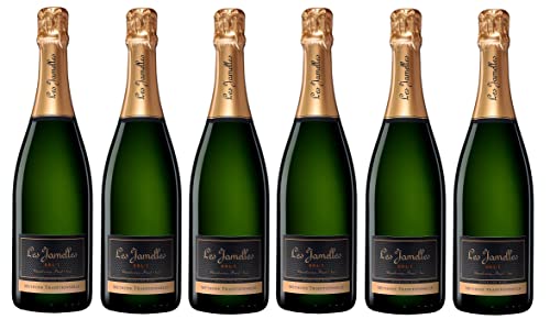 6x 0,75l - Les Jamelles - Chardonnay & Pinot Noir - brut - méthode traditionelle - Pays d'Oc I.G.P. - Languedoc - Frankreich - Schaumwein brut von Les Jamelles