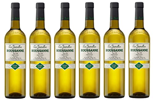 6x 0,75l - Les Jamelles - Roussanne - Pays d'Oc I.G.P. - Languedoc - Frankreich - Weißwein trocken von Les Jamelles