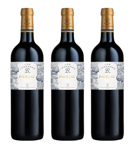 3x 0,75l - Barons de Rothschild - Les Légendes R - Pauillac A.O.P. - Bordeaux - Frankreich - Rotwein trocken von Les Légendes R