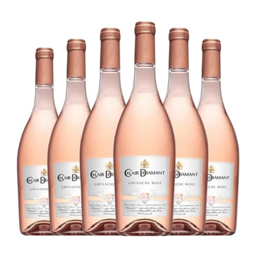 Les Vins Skalli Clair Diamant Grenache Rosé Grenache Vin de Pays d'Oc Jung 75 cl Rosé-Wein (Karton mit 6 Flaschen von 75 cl) von Les Vins Skalli