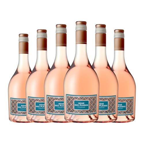 Les Vins de Saint Saturnin Rosé des Plages Premium Gris Mont Baudile Vin de Pays d'Oc 75 cl Rosé-Wein (Karton mit 6 Flaschen von 75 cl) von Les Vins de Saint Saturnin