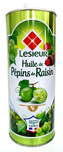 Lesieur Traubenkernöl Trauben Kern Öl Huile de Pépins de Raisin 100% 1 L Dose von Lesieur