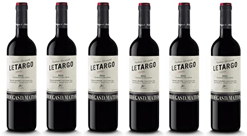 6x 0,75l - 2020er - Bodegas D. Mateos - Letargo - Crianza - Rioja D.O.Ca. - Spanien - Rotwein trocken von Letargo