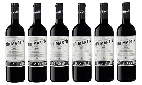 6x 0,75l - 2020er - Bodegas D. Mateos - Tío Martín - Crianza - Rioja D.O.Ca. - Spanien - Rotwein trocken von Letargo