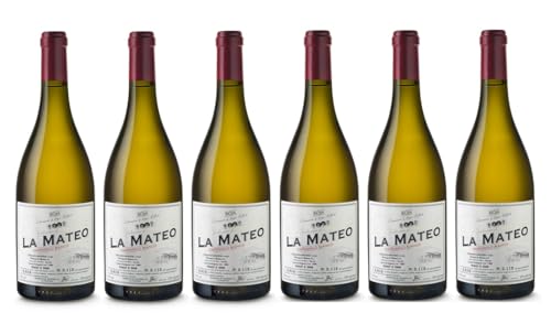 6x 0,75l - 2021er - Bodegas D. Mateos - C. F. La Mateo - Tempranillo Blanco - Barrica - Rioja D.O.Ca. - Spanien - Weißwein trocken von Letargo