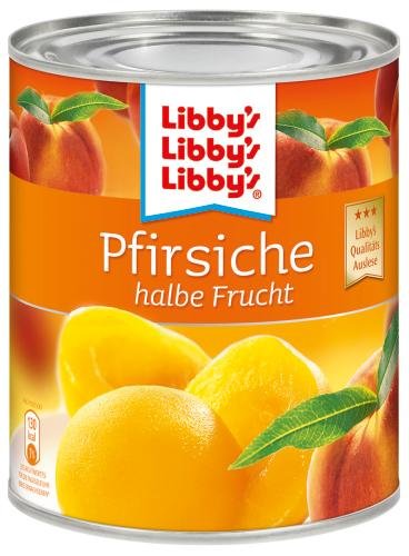 Libby's Pfirsiche 1 /2 Frucht, 6er Pack (6 x 850 ml Dose) von Libby's