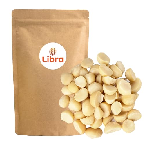 Libra 1kg Macadamia Nüsse | Hälften | Macadamiakerne | Macadamianüsse | roh & ungesalzen | Top Qualität | LIBRA FOOD von Libra