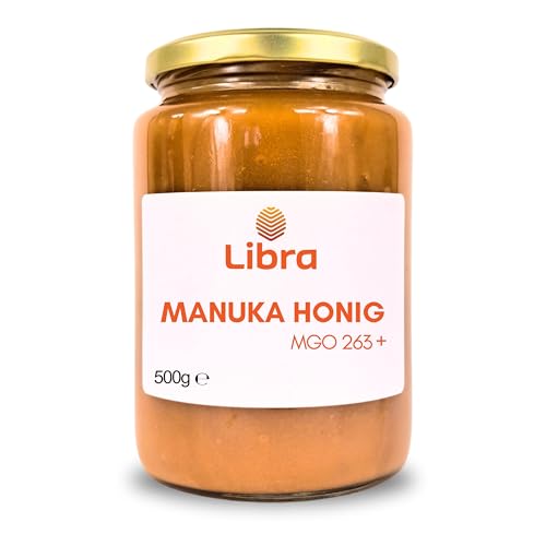 Libra 500g Manuka Honig MGO 250+ | Neuseeland | naturbelassen | roh | Top Qualität | laborgeprüft | Libra Food von Libra