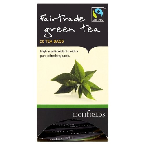 Lichfields Fairtrade Green Tea 20 Teebeutel 40g von Lichfields