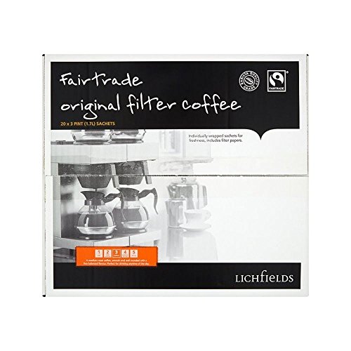 Lichfields Fairtrade Original Filterkaffee, 20 x 65 g von Lichfields