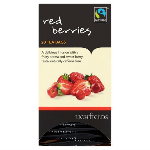 Lichfields Fairtrade Red Berries 20 Teebeutel 40g von Lichfields