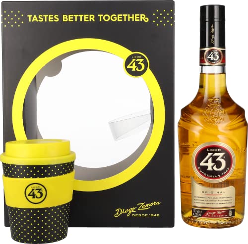 Licor 43 CUARENTA Y TRES ORIGINAL 31% Vol. 0,7l in Geschenkbox mit Coffeecup von Licor 43