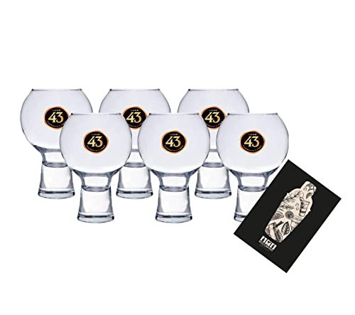 Licor 43 Cuarenta y Tres Glas Gläser-Set - 6x Gläser Likör Liquor 43er von Licor 43