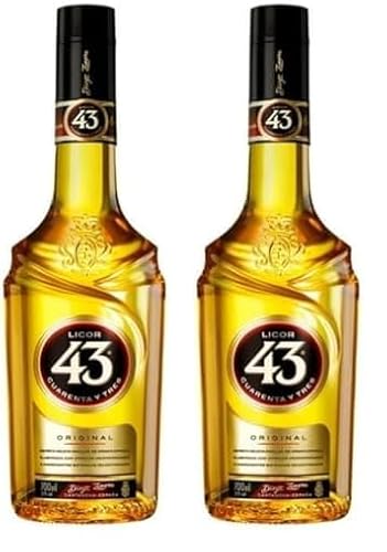 Licor 43 Original (1x0,7l) 31% vol., Aromen von Vanille, mediterranen Zitrusfrüchten und aromatischen Gewürzen, trinke ihn pur, auf Eis, mit Milch, mit Espresso oder als fruchtigen Longdrink von Licor 43