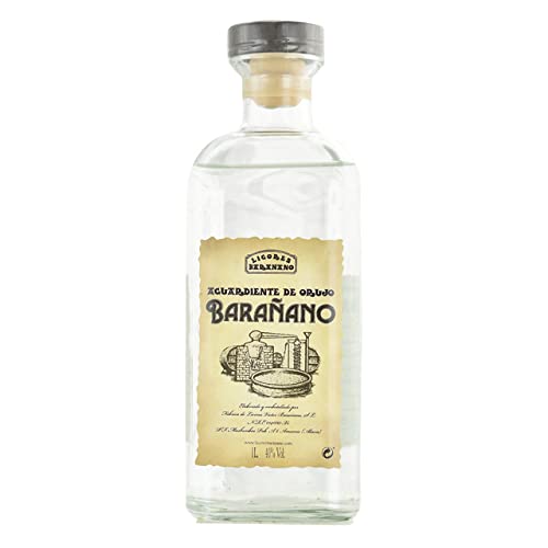 Licores Barañano Aguardiente Orujo 40% vol. 1 l - Hochwertiger Tresterbrand von Licores Victor Barañano