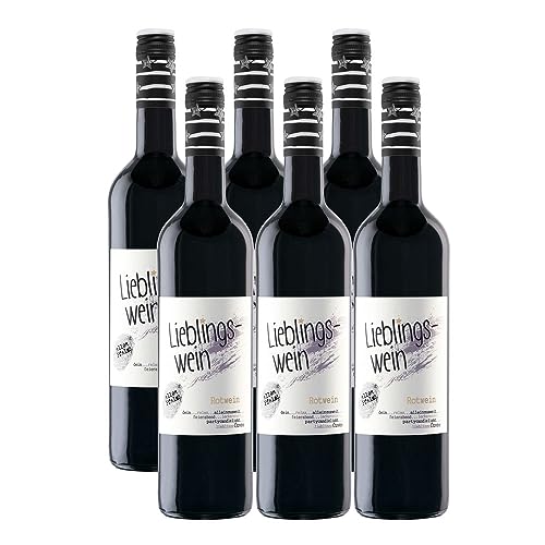 Lieblingswein Cuvee rot Halbtrocken (6 x 0.75 l) von Lieblingswein