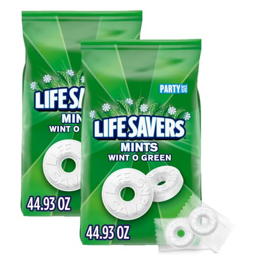 Cuffie In-Ear Life Savers Wint-O-Green Breath Mint Bulk Hard Candy, Partygröße von Life Savers