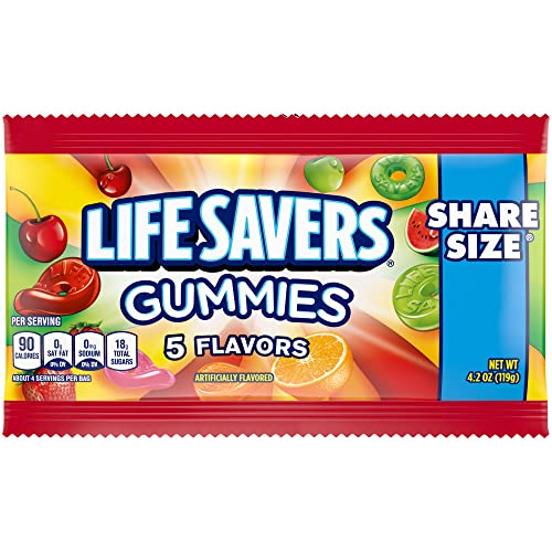 Life Savers 5 Flavors Gummies Share Size Pack| 4.2 Oz| Pack of 1 von Life Savers