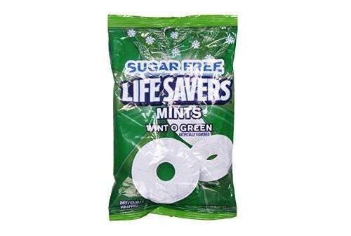 Life Savers Lifesavers Sugar Free Wint O Grün Mints Hard Candy (4 Stück) 2,75 Unzen Taschen von Life Savers