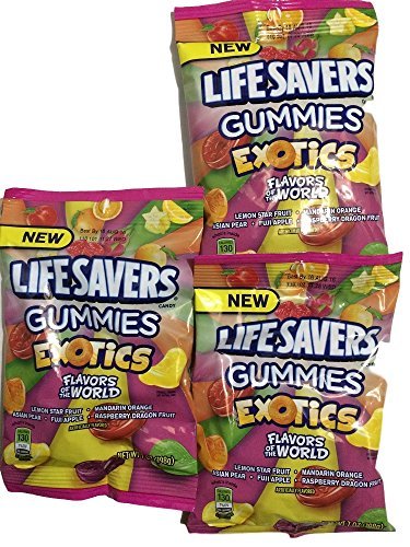 Lifesavers Gummies, Exotics 5 Flavors 7 Ounce 3 Pk by Life Savers von Life Savers