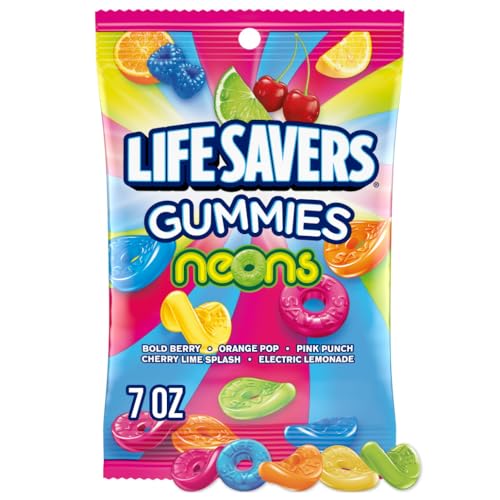 Lifesavers Gummies Neon Candies, 7 Ounce (Pack of 12) von Life Savers