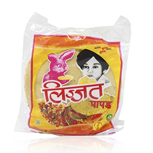 Lijjat Papad – Moong, 200 g Packung von Lijjat