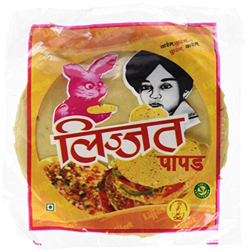 Lijjat Papadums Kümmel/Jeera, 10er Pack (10 x 200 g) von Lijjat