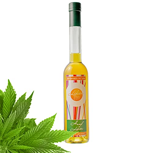 Premium Hanflikör 350ml 26,90% vol. | Aromatisches Likör mit Hanfblüten | Likör mit Hanfblüten | Ideal als Geschenk für Likör Liebhaber | Partylikör Partyshot | | Hemp Liqueur Geschenk von Likör-Genusswerkstatt