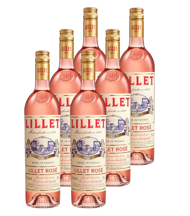 Lillet Rosé 6er-Paket (17 % vol., 4,5 Liter) von Lillet