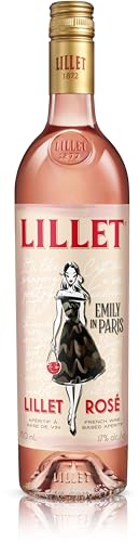 Lillet Rosé Original – Französischer Weinaperitif mit fruchtig-frischem Geschmack, Cabernet Sauvignon, Limited Edition Design – 1 x 0,75 l von Lillet