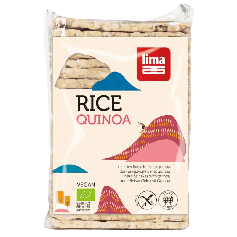 Bio Dünne Reiswaffeln mit Quinoa von Lima