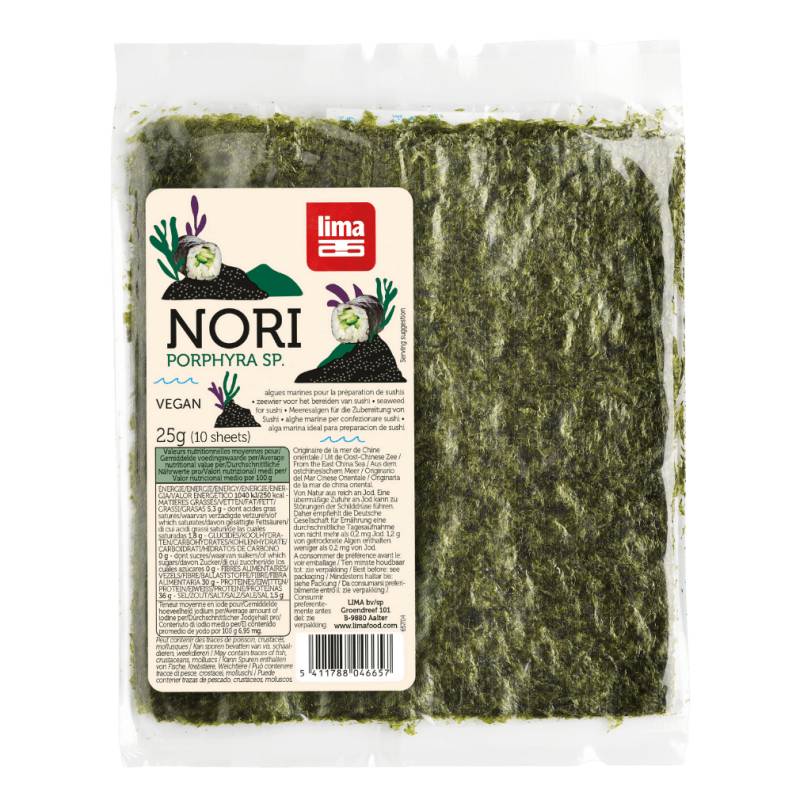 Bio Nori Meeresalgen-Blätter von Lima