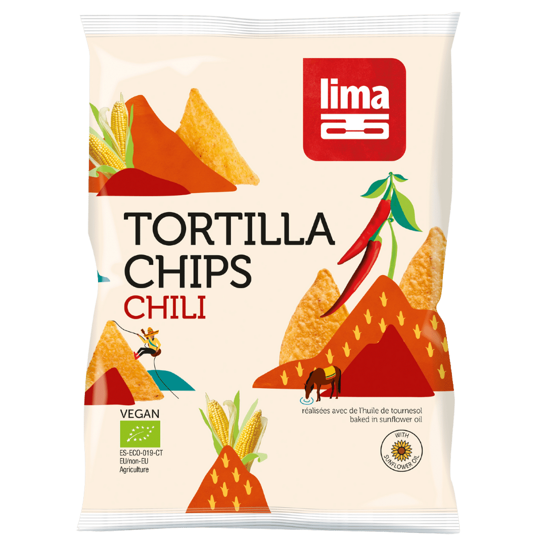 Bio Tortilla Chips Chili MHD 27.01.2025 von Lima