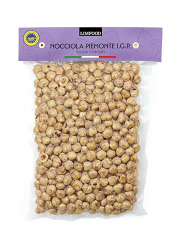 Limfood | 500g Piemont Haselnüsse geröstet - Nocciola Piemonte tostata I.G.P. geschält, geröstet, ungesalzen, vakuumiert, aus Italien von Limfood