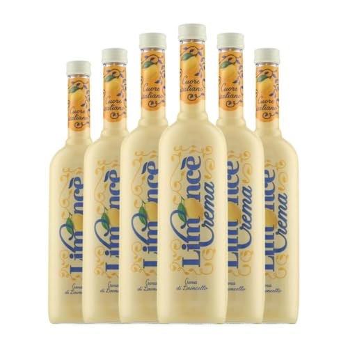 Cremelikör Limonce Medium Flasche 50 cl (Karton mit 6 Medium Flasche von 50 cl) von Limonce