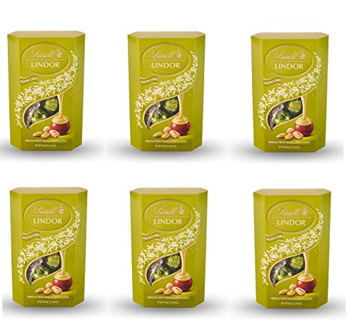 6x Lindt Lindor Pistacchio Milchschokoladen pralinen gefüllt mit Pistaziencreme 200g von Lindor