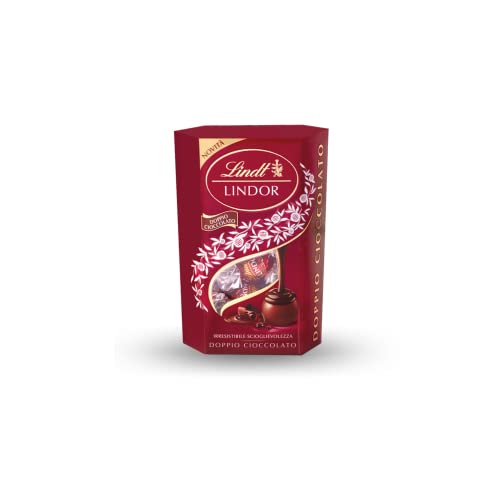 Lindt Lindor Cornet Doppio Cioccolato Pralinen mit Milchschokolade und zarter dunkler Schokoladenfüllung 200g von Lindt Lindor